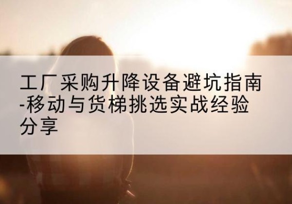 平坝移动式升降机怎么选-工厂采购升降设备避坑指南-移动与货梯挑选实战经验分享